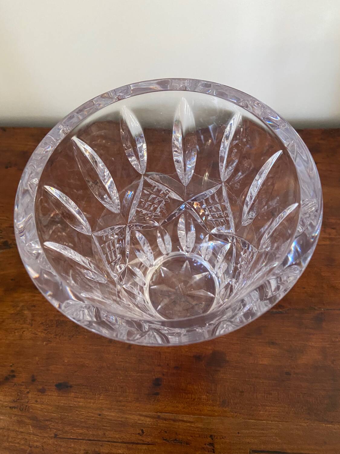 Vase Cristal droit légèrement évasé