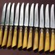 24 couteaux manche corne et viroles ouvragées
