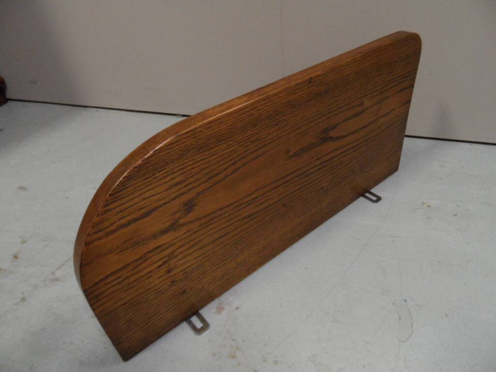 Art deco oak hanging shelf