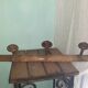 Coat rack 3 patères, wooden - Vintage bamboo shape