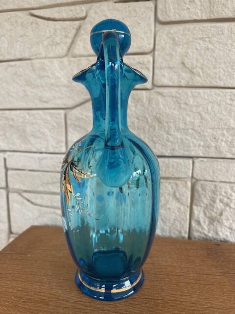 Early century blown glass carafe.
