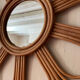 Rattan sun mirror