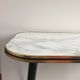 Table basse vintage effet marbre