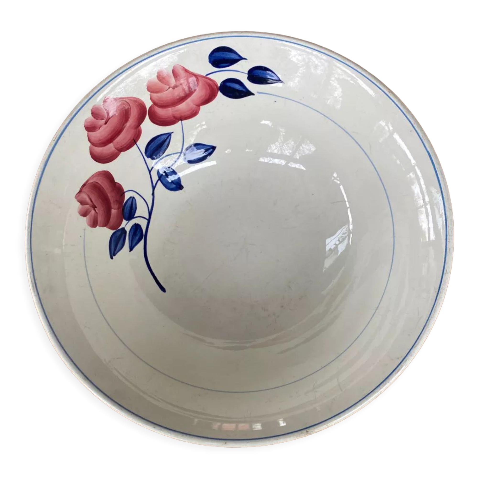 Red pink serving dish