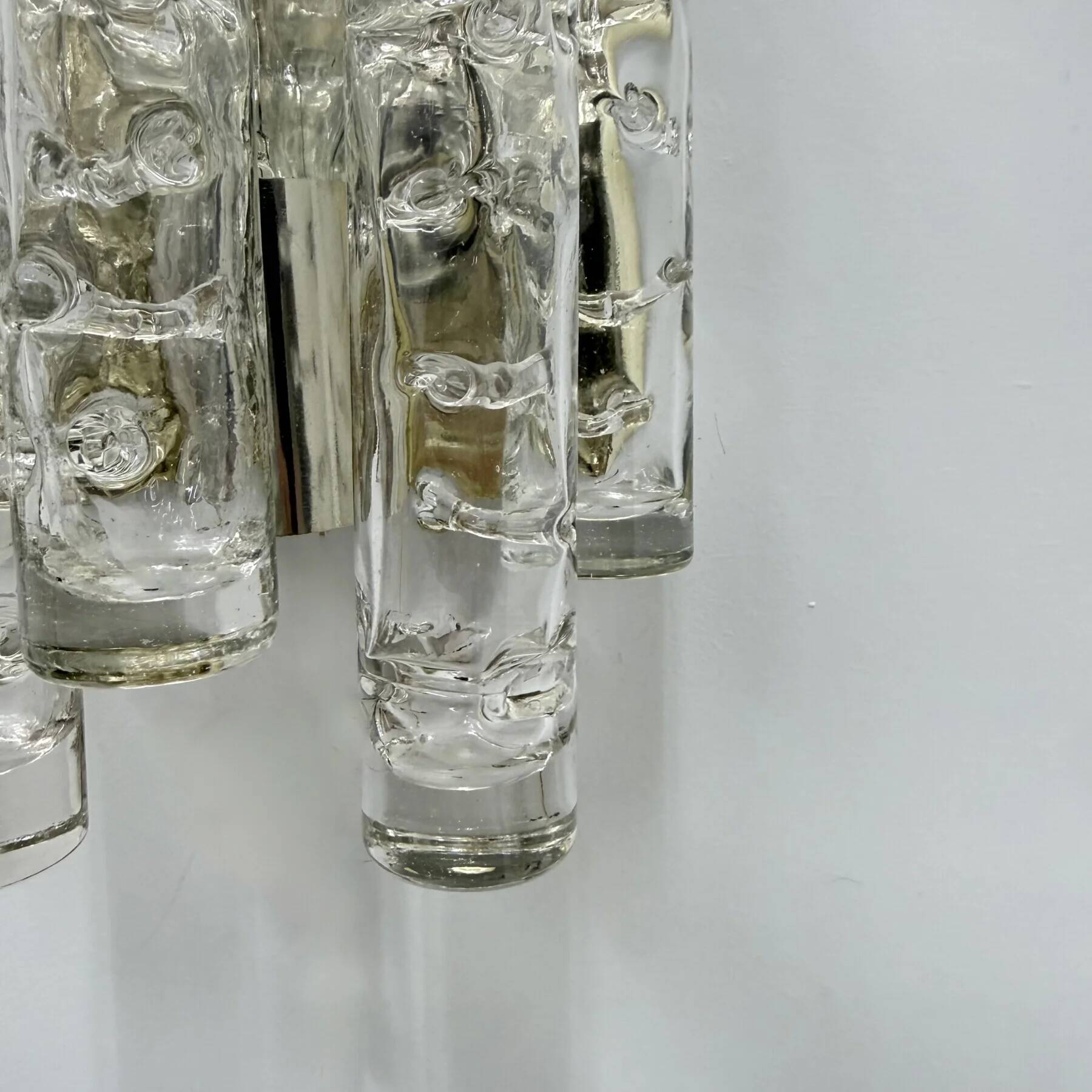 Doria Leuchten glass wall lamp sconce, 1970s