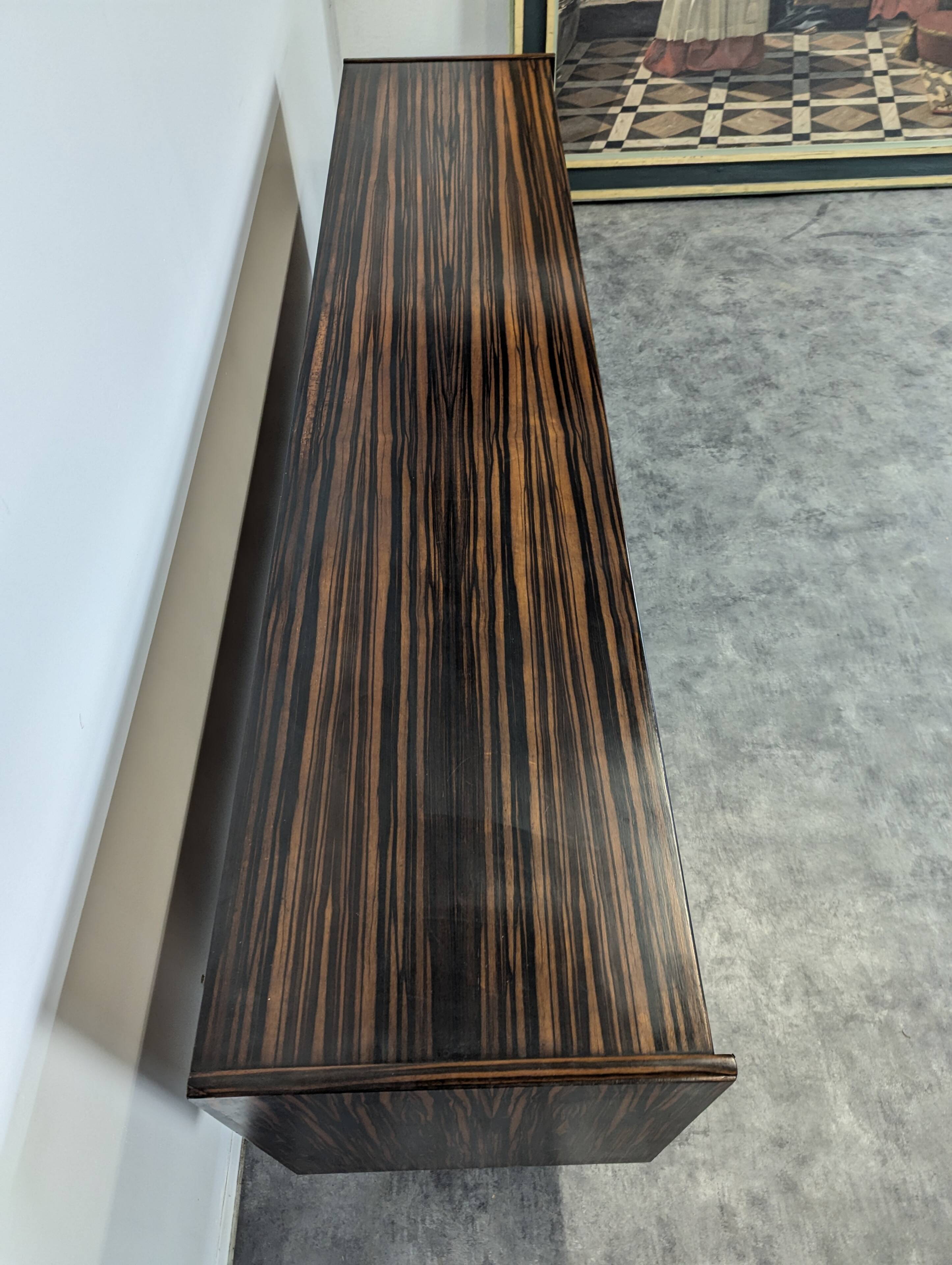 Scandinavian sideboard in Macassar ebony and sycamore, 1960s