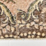 2x9 Rug For Floral Green Turkish Vintage Runner Rug, 64x279Cm SKU 24965