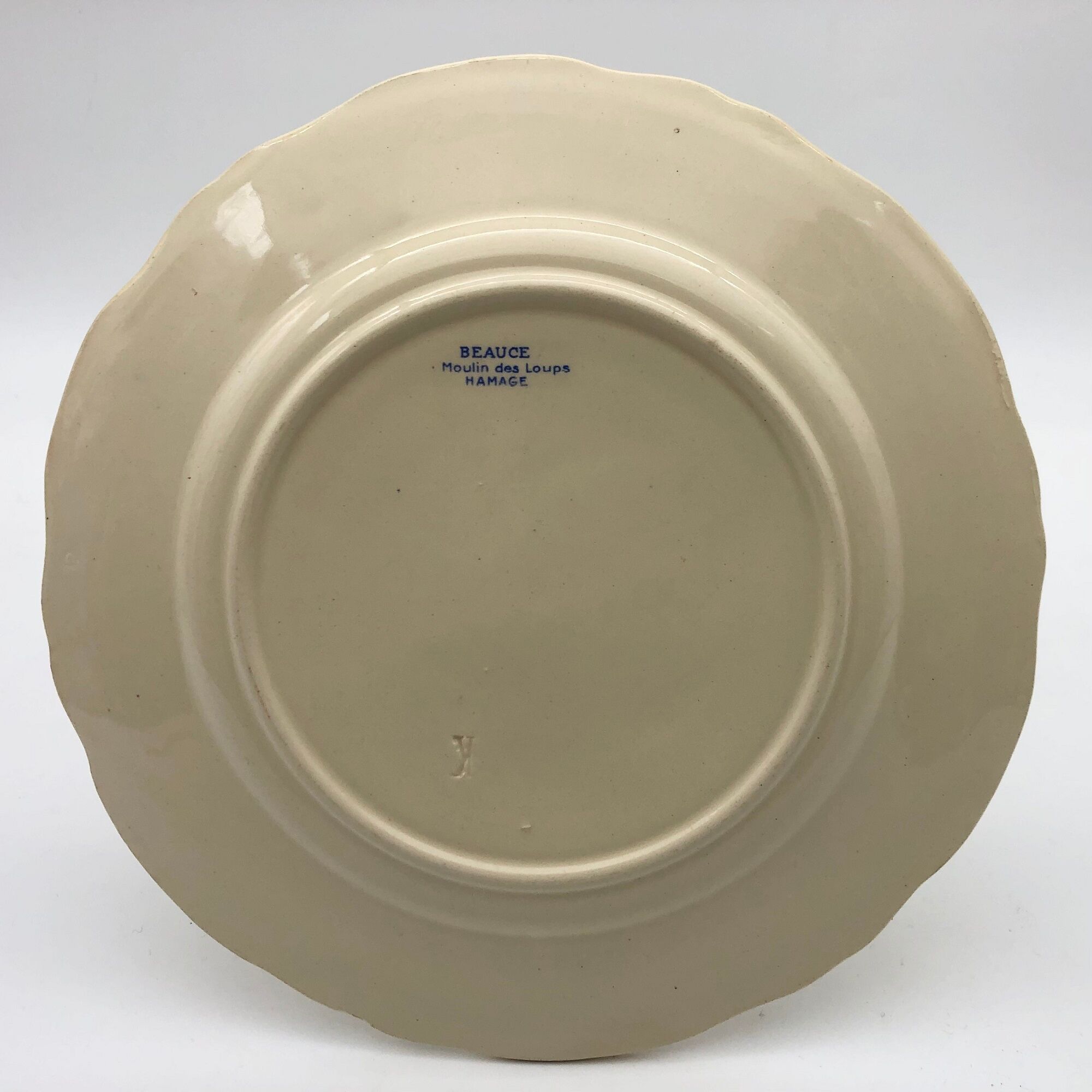 4 Dessert Plates "Moulin des Loups - Beauce model"