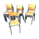 Lot de 15 chaises d'école mullca 510 vintage