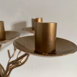 Golden candle holder