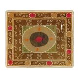 Vintage Turkish hand-knotted rug 107x126 cm