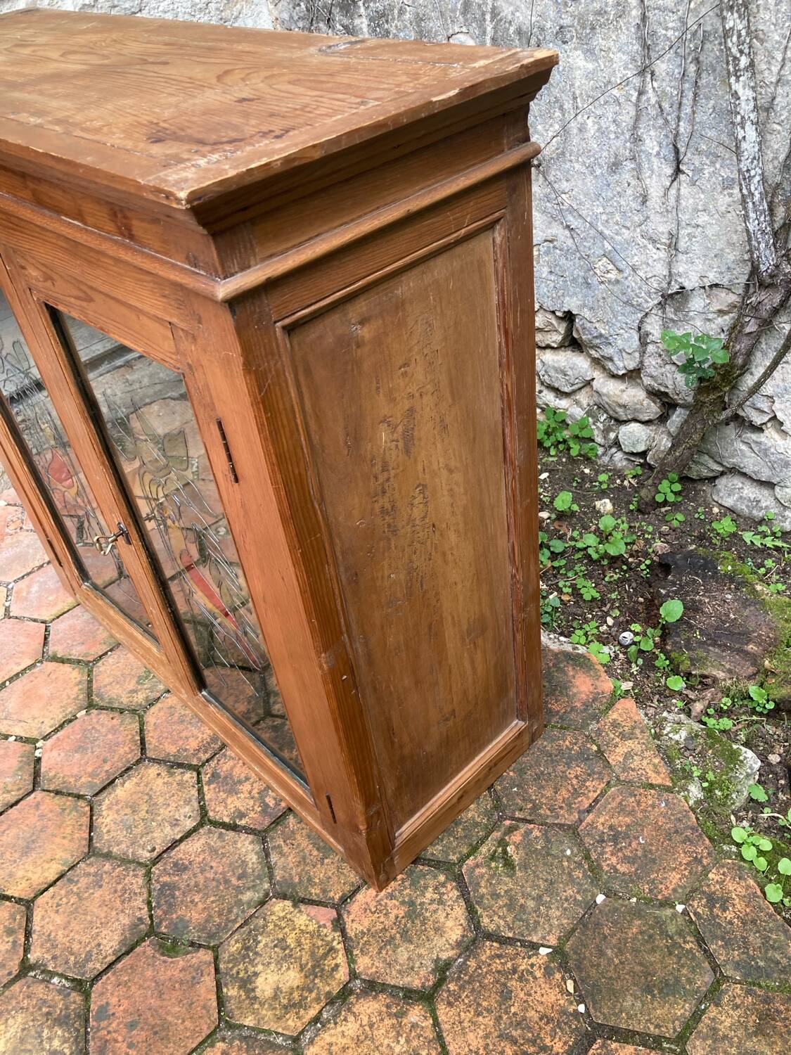 Vintage solid pine dresser