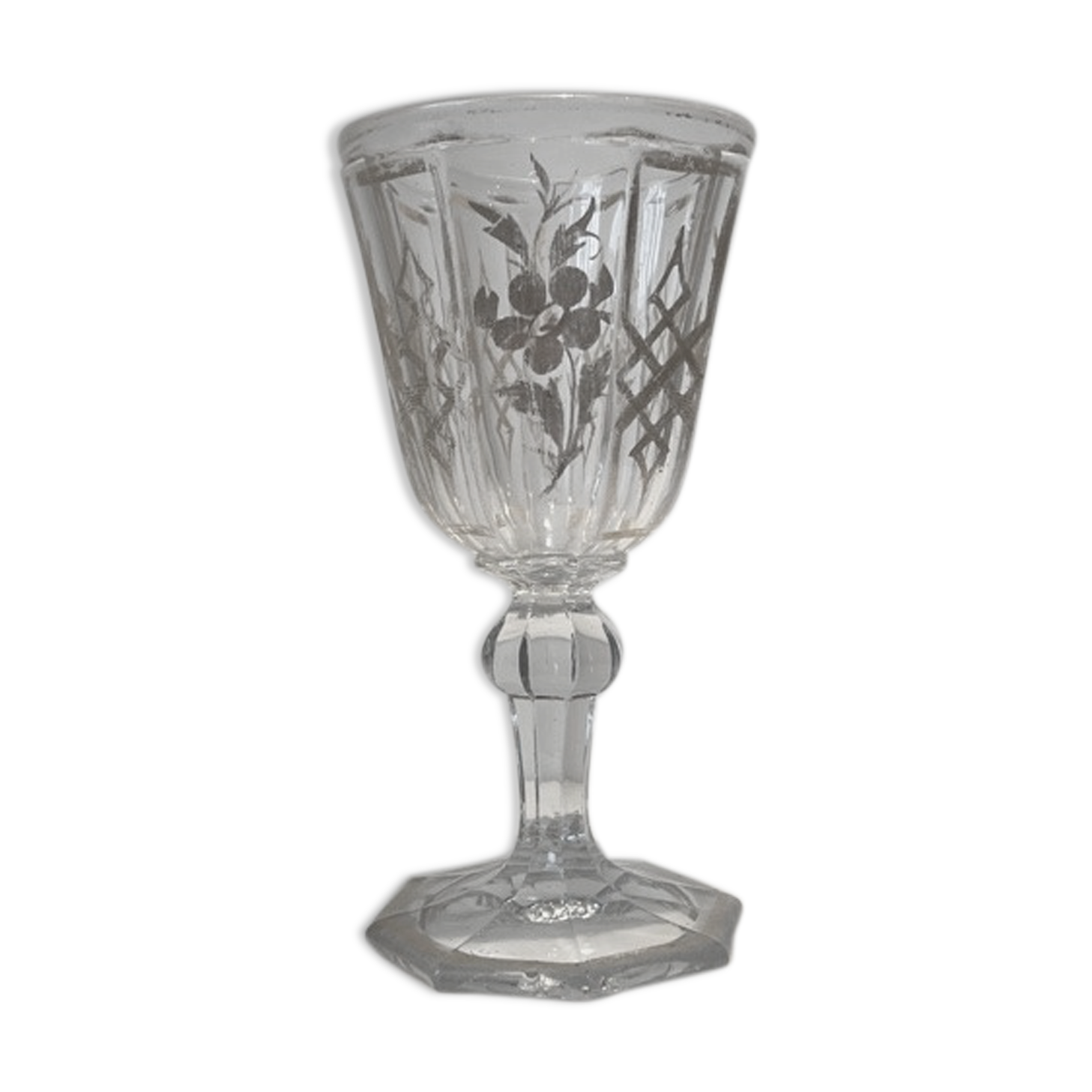 1 glass old Portieux NINETEENTH century