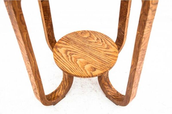 Table ronde Art Déco, Pologne, années 1950