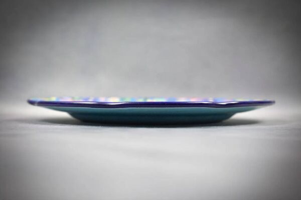 Assiette décorative en émaux de Longwy – décor japonisant