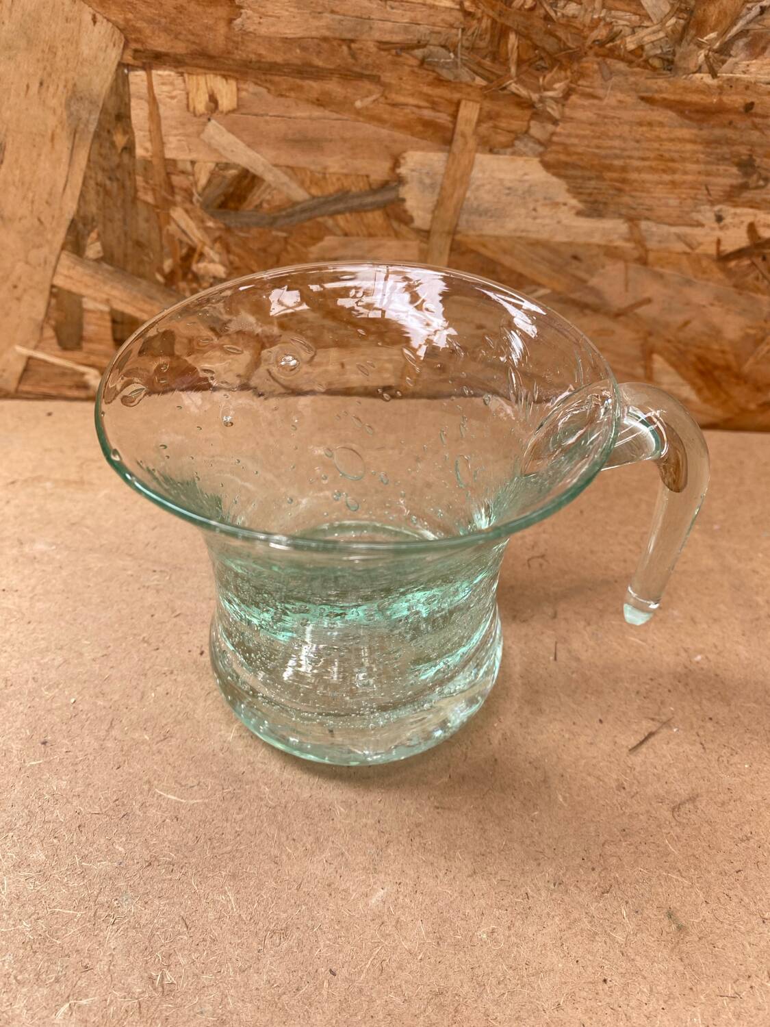 Series 5 old punch sangria glasses médicis vintage bubble blown glass