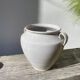 White ceramic flowerpot