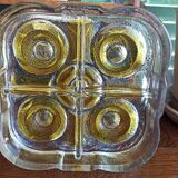 Plat à compartiments de présentation Walther kristallglass jaune