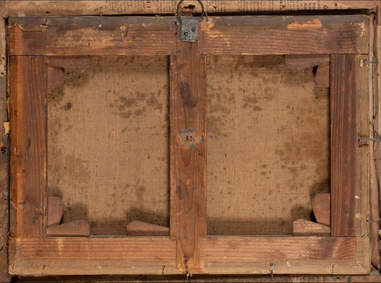 HST "The flight into Egypt, landscape at setting sun" by Hermann van Swanevelt (1600-1655)