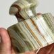 Green veined stone paperweight