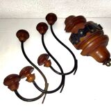 "Bistro" wall coat rack with 3 hooks