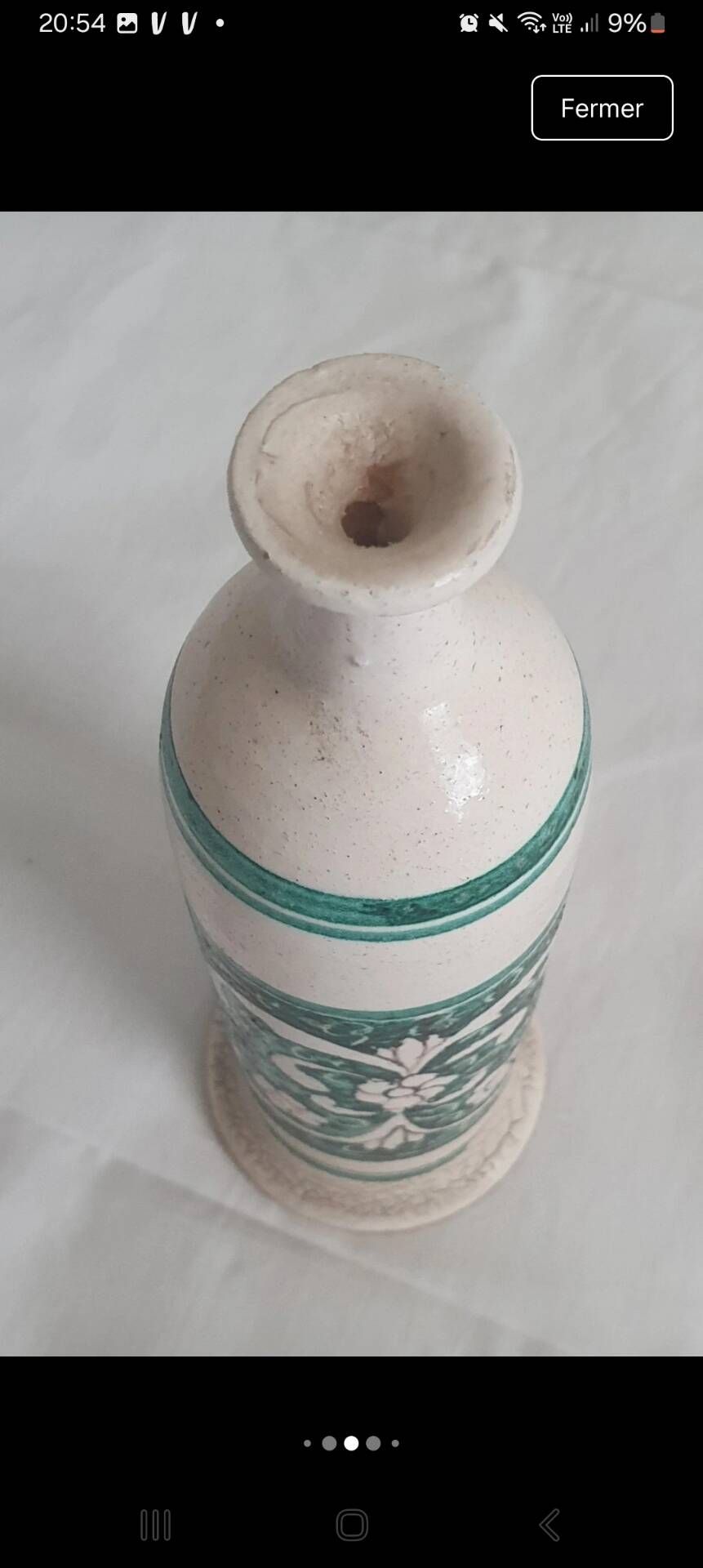 Pair of vintage soliflores in ceramic from Umbria, Italy – Carli Assisi