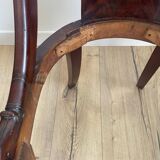 Mahogany gondola chair – Empire style