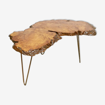 Vintage tree trunk side table coffee table