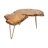 Vintage tree trunk side table coffee table