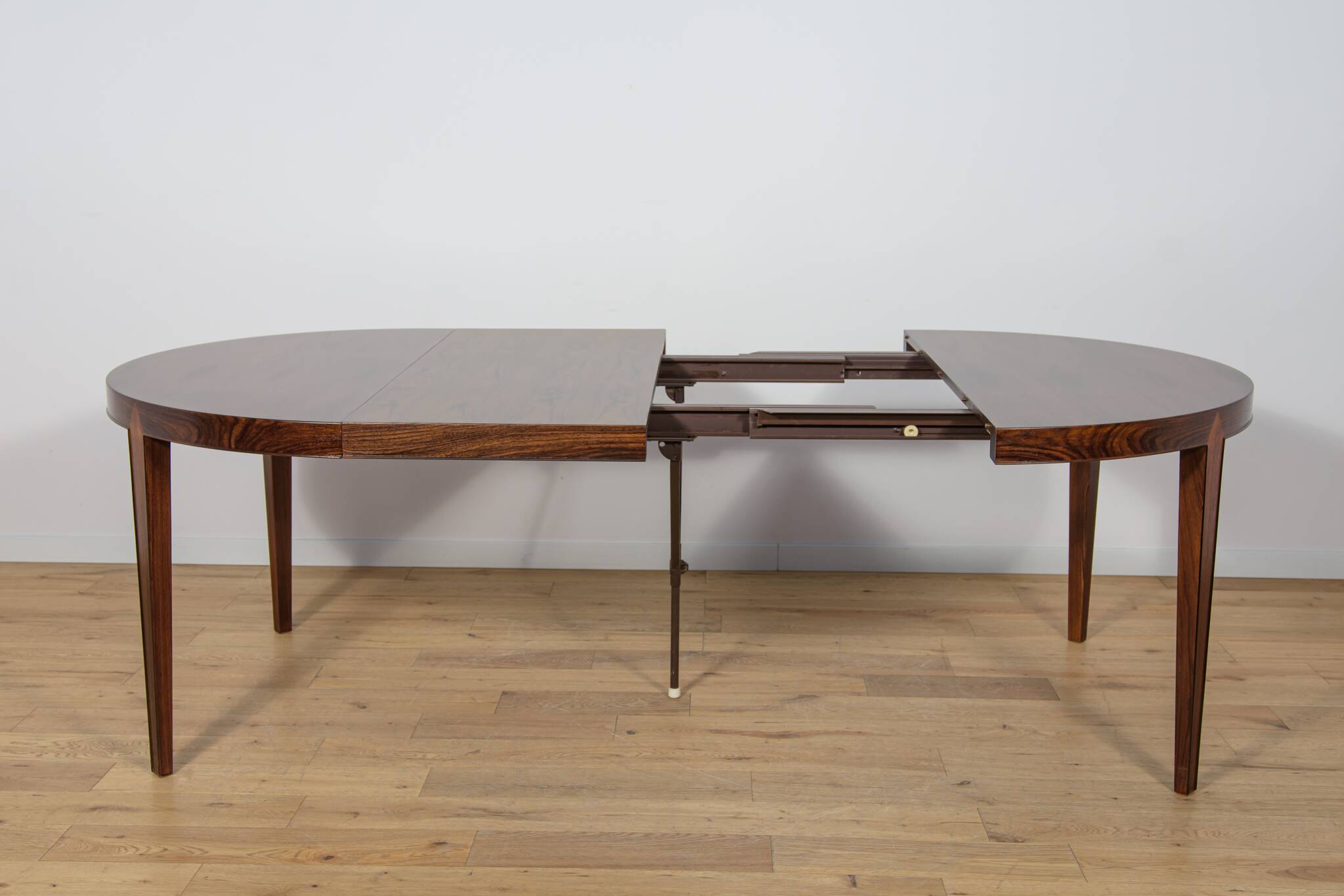 Mid-Century Round Rosewood Dining Table by Severin Hansen for Haslev Furnit