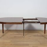 Mid-Century Round Rosewood Dining Table by Severin Hansen for Haslev Furnit