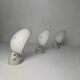 LOT OF 3 OLD VINTAGE SLANTED WALL LIGHTS