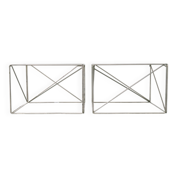 Side tables by Max Sauze, 1970s.
