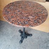 Tagle marble and cast iron bistro gueridon