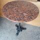 Tagle marble and cast iron bistro gueridon