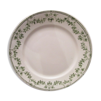 9 old earthenware plates