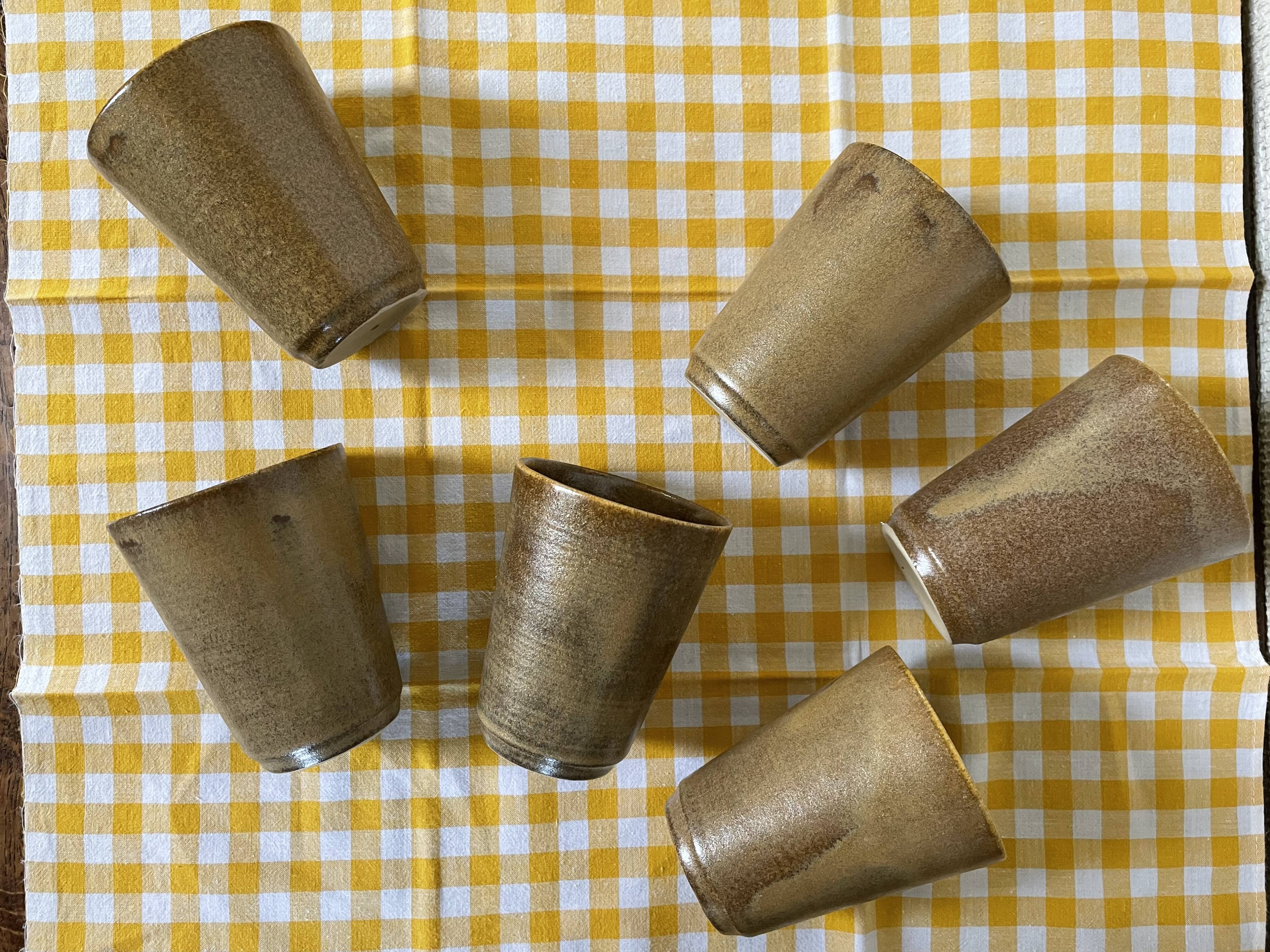 Digoin stoneware mugs