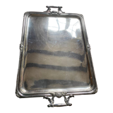 Rectangular silver metal top