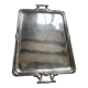 Rectangular silver metal top