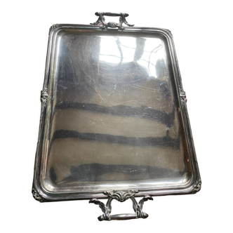 Rectangular silver metal top