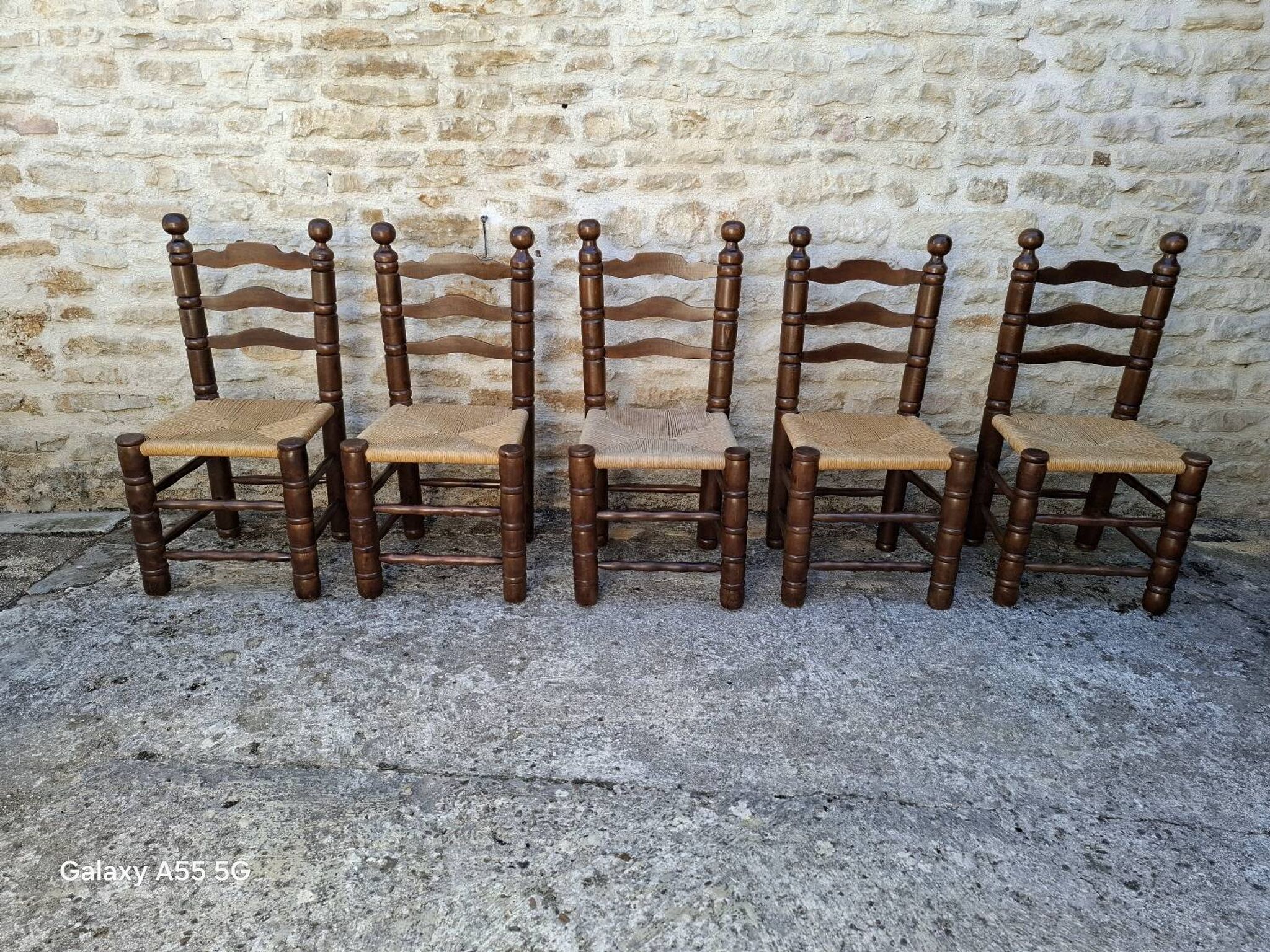 Chaises style Charles Dudouyt