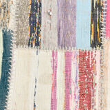 Boho ethnic flatweave vintage rug 124x170cm
