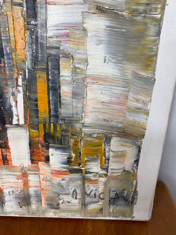 Huile sur toile A.Victoria