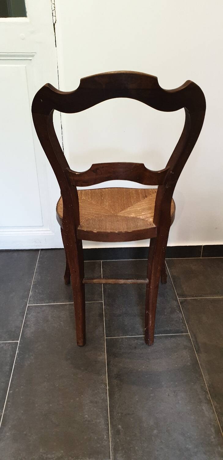 Louis Philippe chair in cherry wood circa 1900