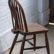 Early Charles Gibbons Windsor Chair in Elm, 1889 High Wycombe