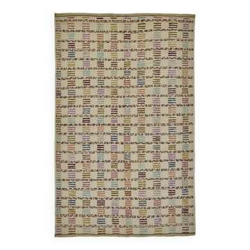 Handwoven Turkish Recycled Boho Rug 190 cm x 305 cm
