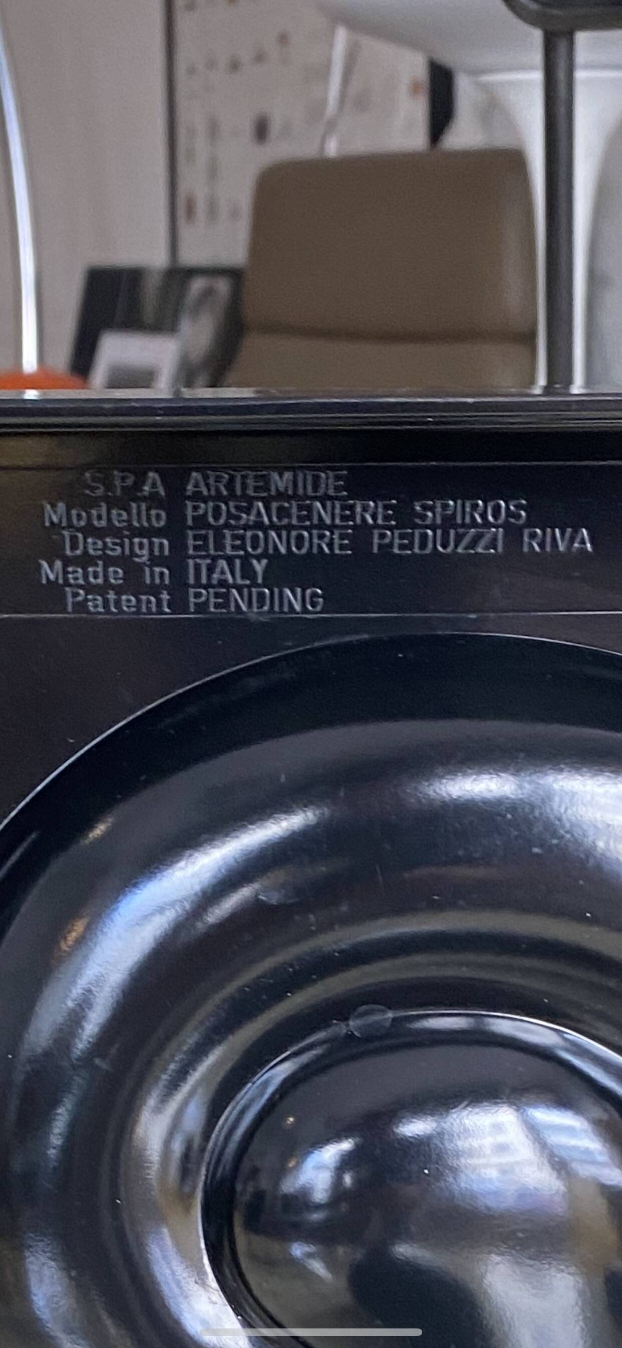 Spyros ashtray by Eleonore Peduzzi Riva for Artemide 1970