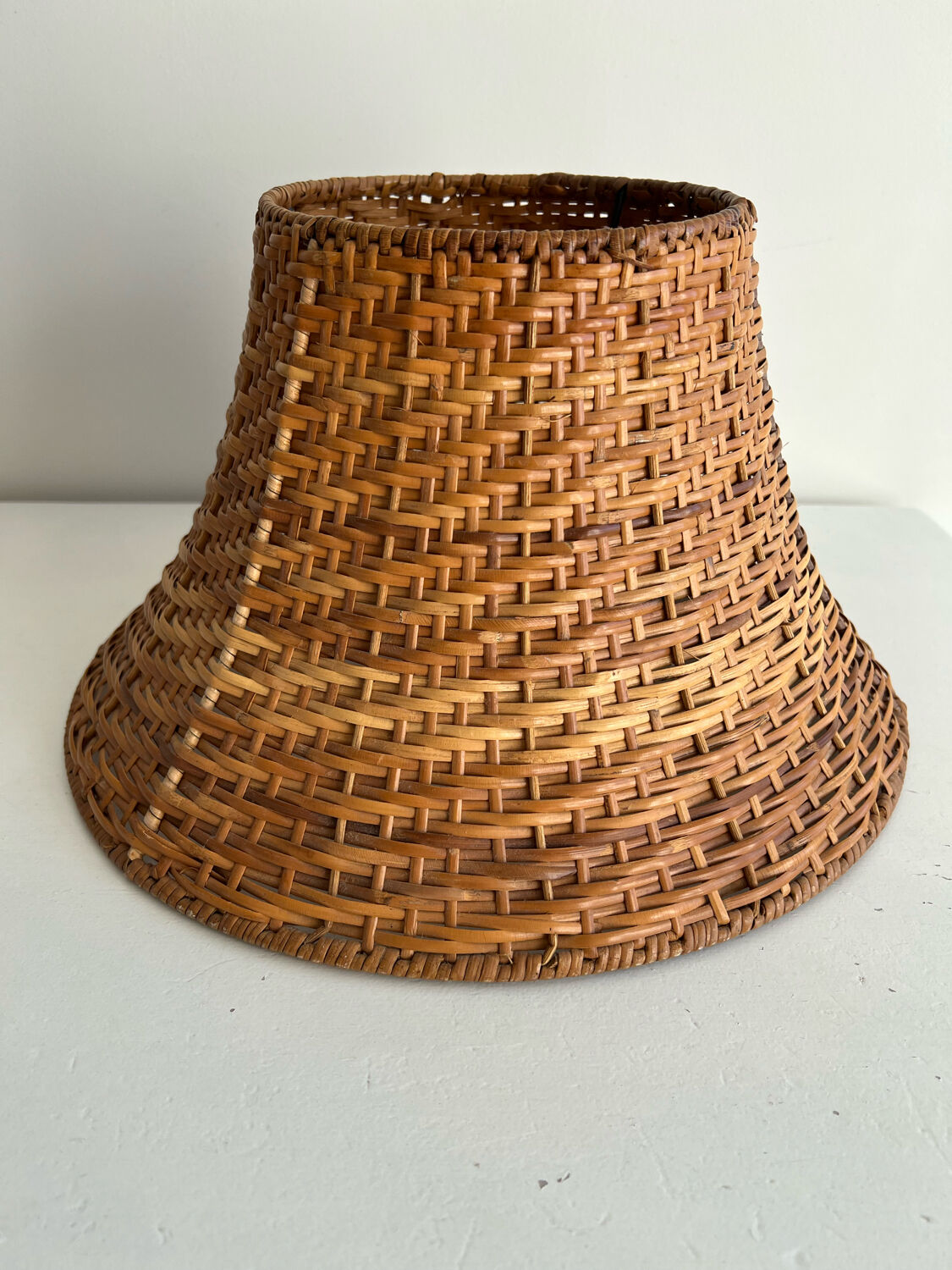 Rattan lampshade