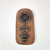 Vintage ceramic wall plaque 1960 MH Bataille