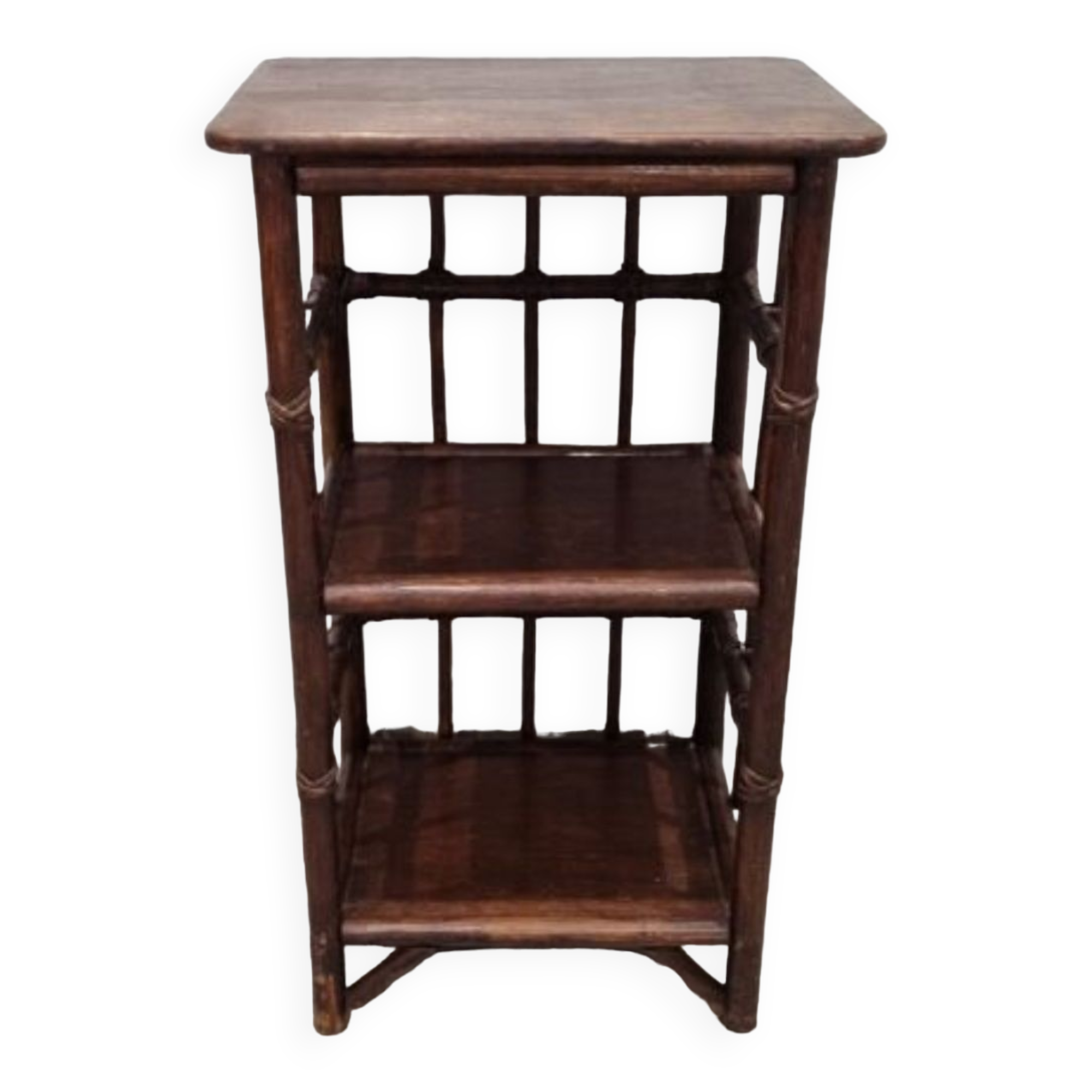 Rattan bedside table